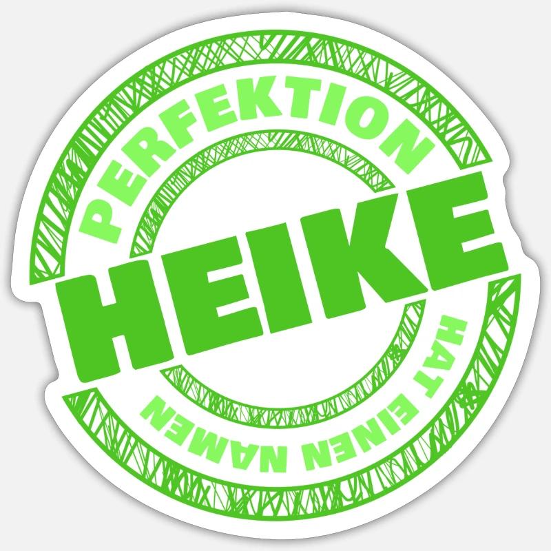 Perfektion Heike - Sticker Größe S (10 x 10 cm) - Mattweiß