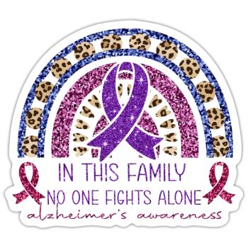 Alzheimer's Disease Brain Forgotten Forgetful - Sticker size S (10 x 10 cm) - white matte - Front