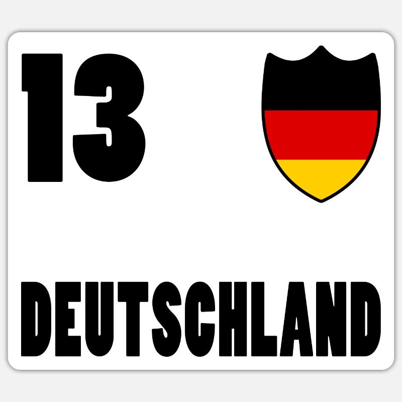 GERMANY - Sticker size S (10 x 10 cm) - white matte
