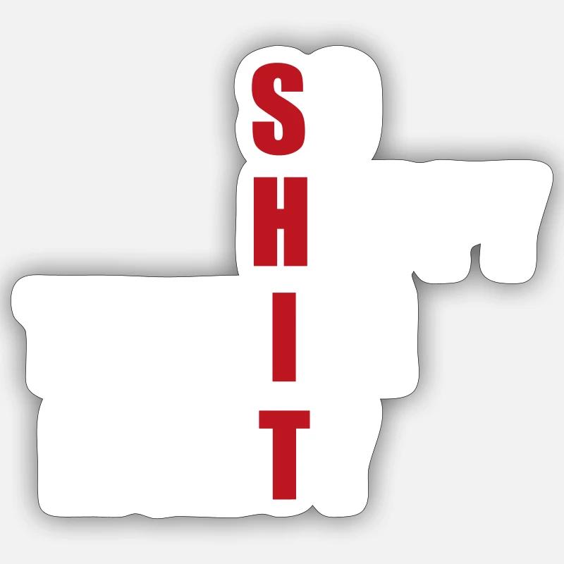 80 - Sticker size S (10 x 10 cm) - white matte