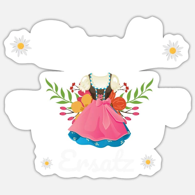 Dirndl Ersatz Sticker Größe S (10 x 10 cm)