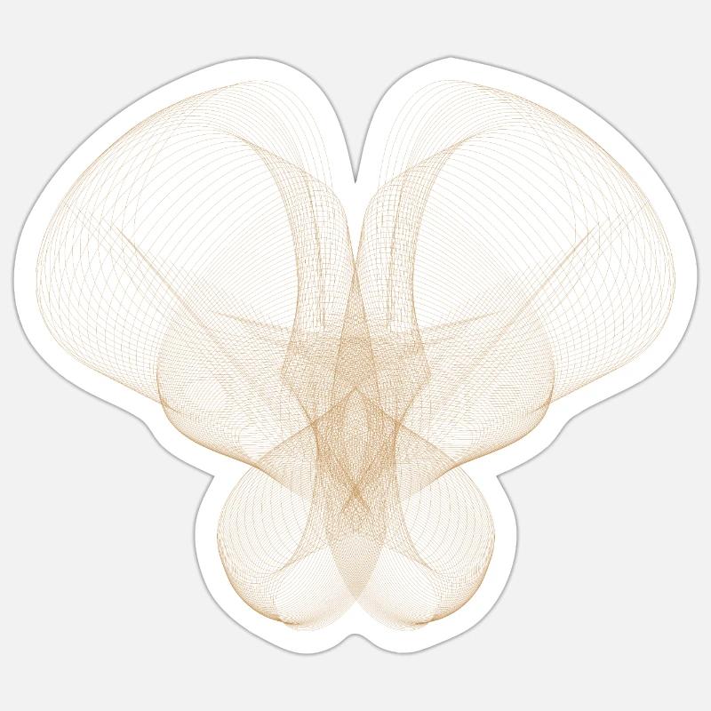 Conception de points abstraits Sticker taille S (10 x 10 cm)