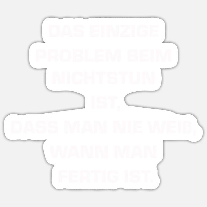 das einzige Problem Sticker Größe S (10 x 10 cm)