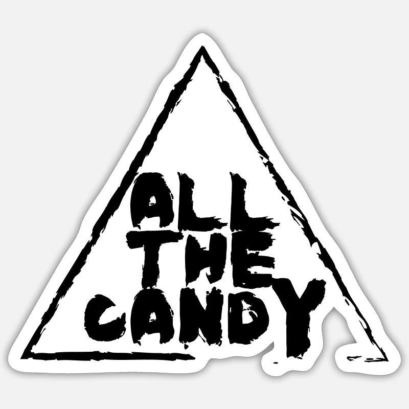 ALL THE CANDY Sticker Größe S (10 x 10 cm)