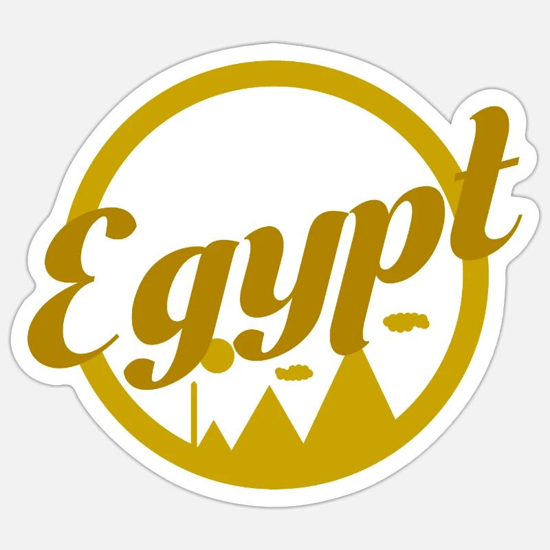 Egypt Egypt Pyramids Cairo Summer Gift Idea Sticker size S (10 x 10 cm)