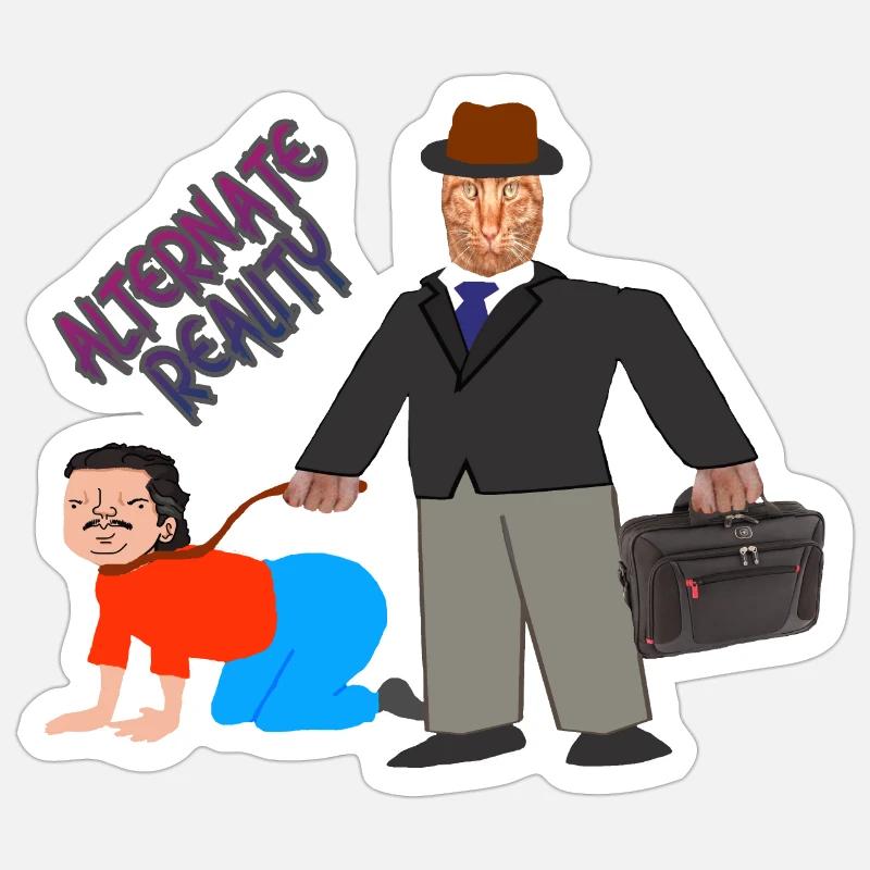 alternative reality Sticker size S (10 x 10 cm)