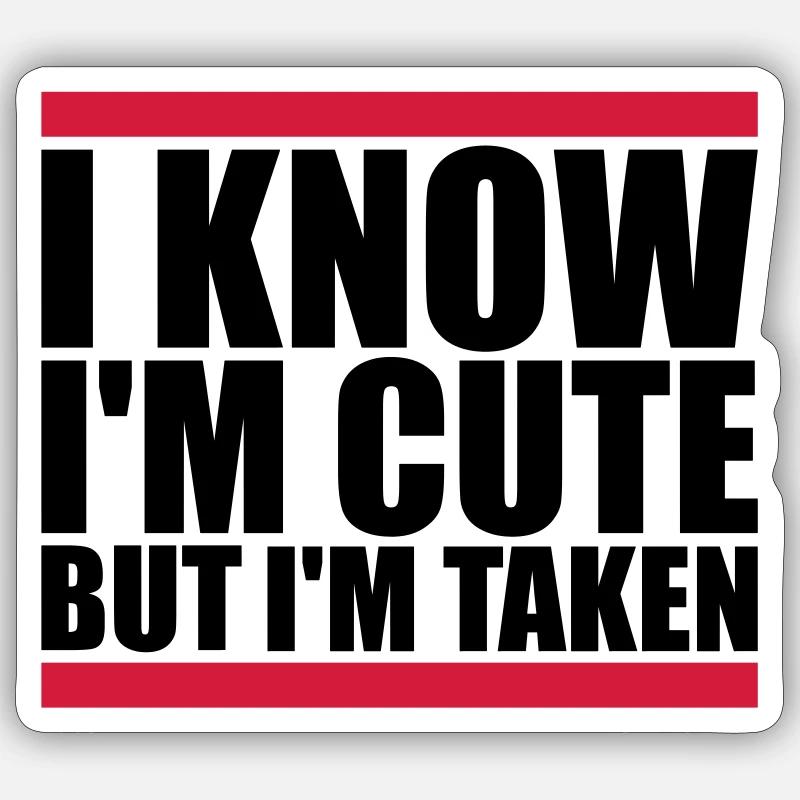 citation mignonne mais prise Sticker taille S (10 x 10 cm)