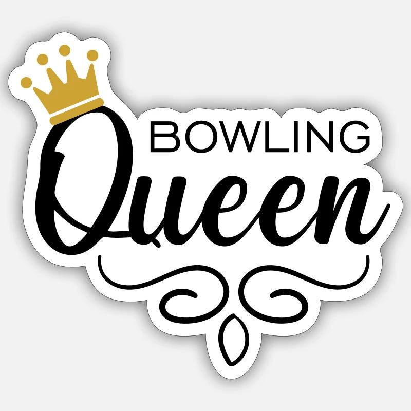 Bowling Queen Sticker Größe S (10 x 10 cm)