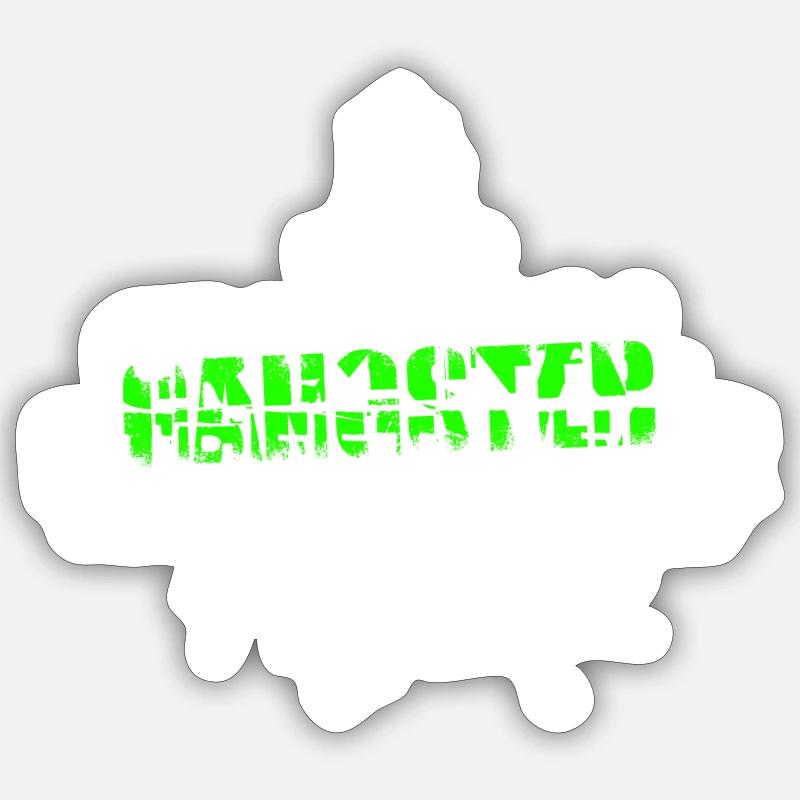 GGREEN - Sticker Größe S (10 x 10 cm) - Mattweiß