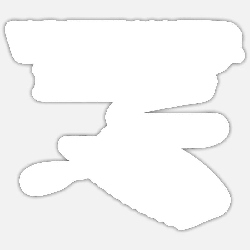 Whitewater Kayaking - Sticker size S (10 x 10 cm) - white matte