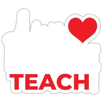 Teacher Primary School Teacher Secondary School Teacher - Sticker size S (10 x 10 cm) - white matte - Front