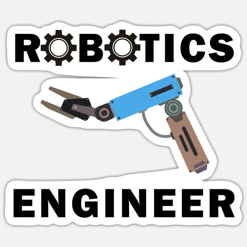Robotik Ironic Quote Electronic Engineering Sticker Größe S (10 x 10 cm)