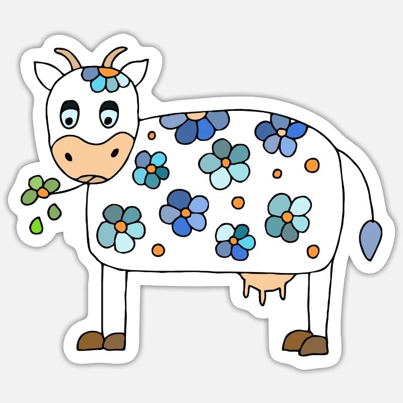 Cow Sticker size S (10 x 10 cm)