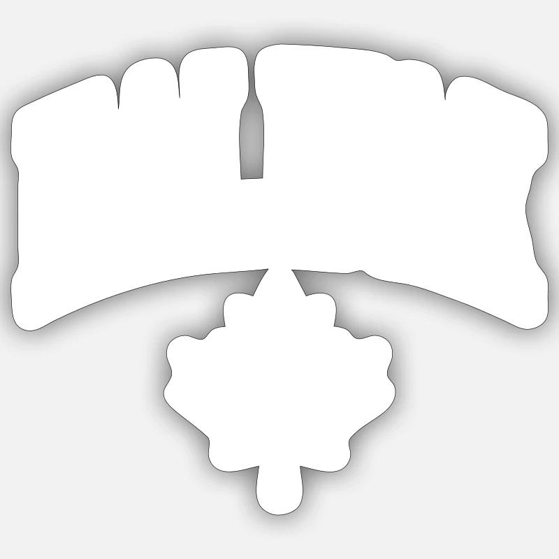 Halifax - Sticker taille S (10 x 10 cm) - blanc mat
