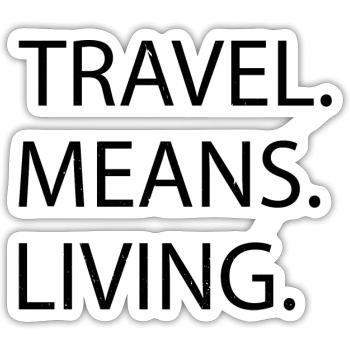 quote camping beer typography travel bug france - Sticker Größe S (10 x 10 cm) - Mattweiß - Vorne