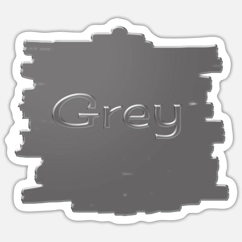 Grau Sticker Größe S (10 x 10 cm)
