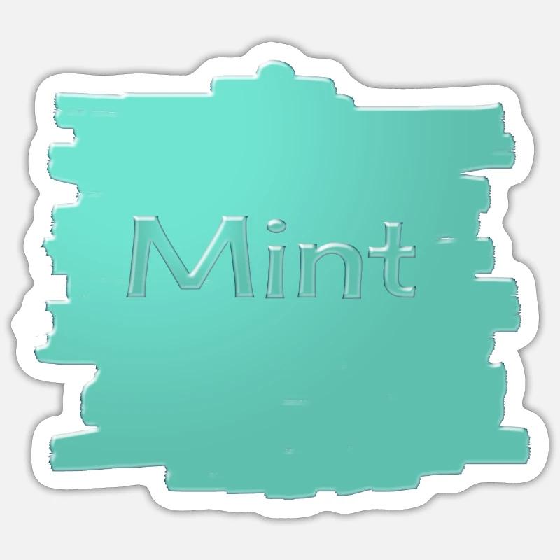 Mint - Sticker size S (10 x 10 cm) - white matte