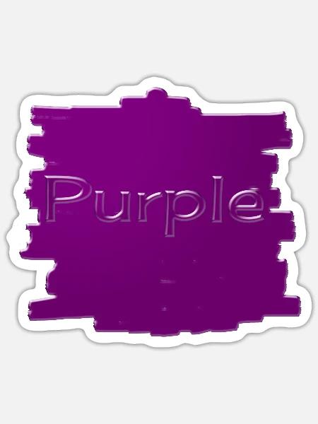 Purple - Sticker Größe S (10 x 10 cm) - Mattweiß