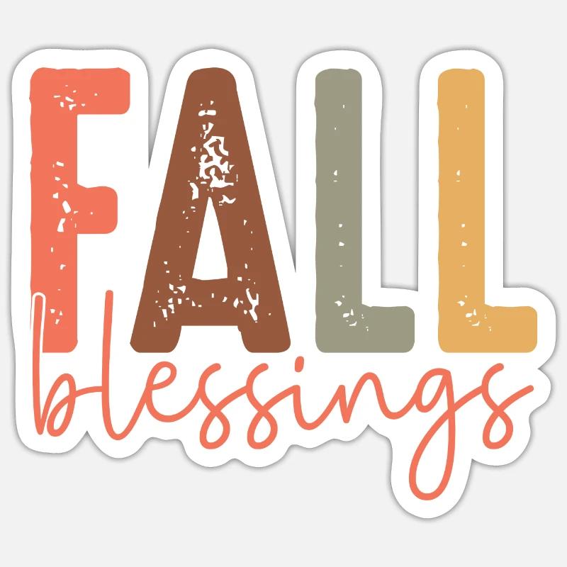 Bénédictions d’automne Sticker taille S (10 x 10 cm)