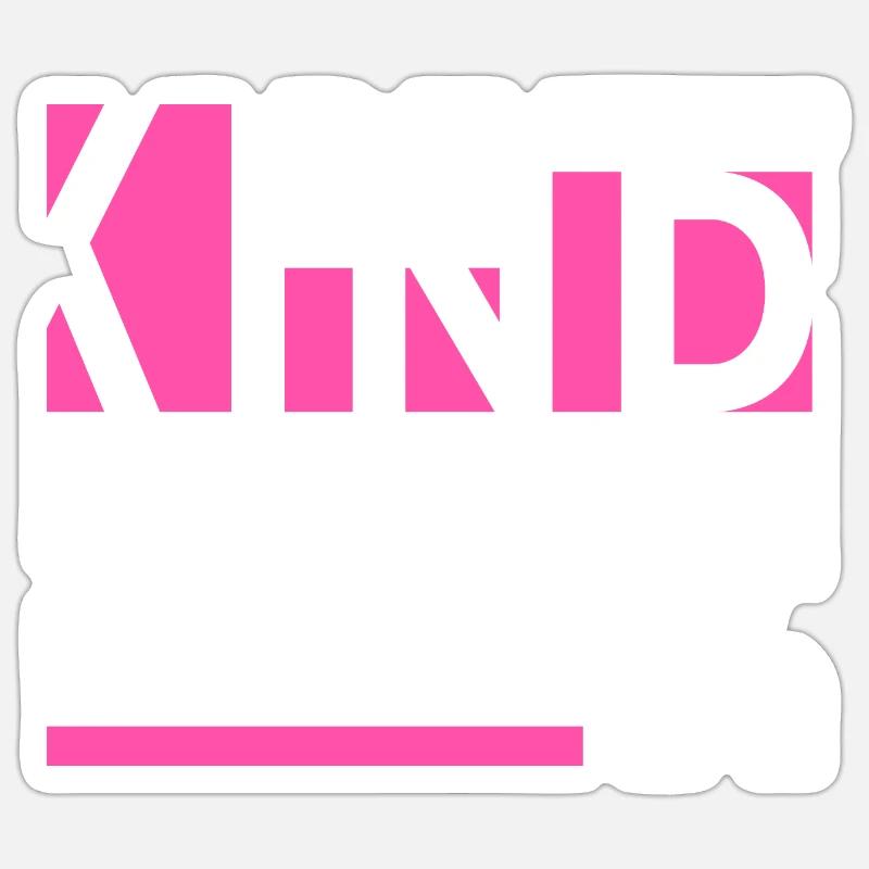 Be Kind - Sticker size S (10 x 10 cm) - white matte