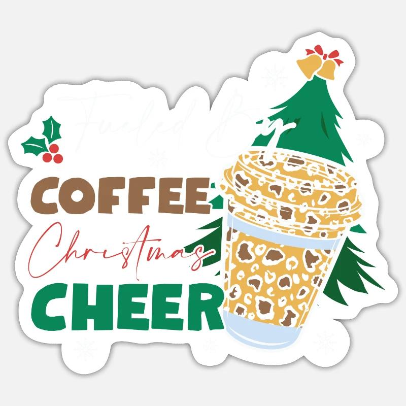 Weihnachten Weihnachtsmann Geschenke - Sticker Größe S (10 x 10 cm) - Mattweiß