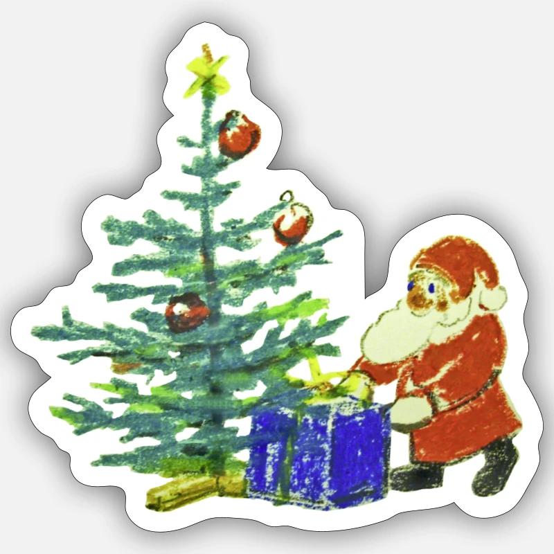 Santa Claus Sticker size S (10 x 10 cm)