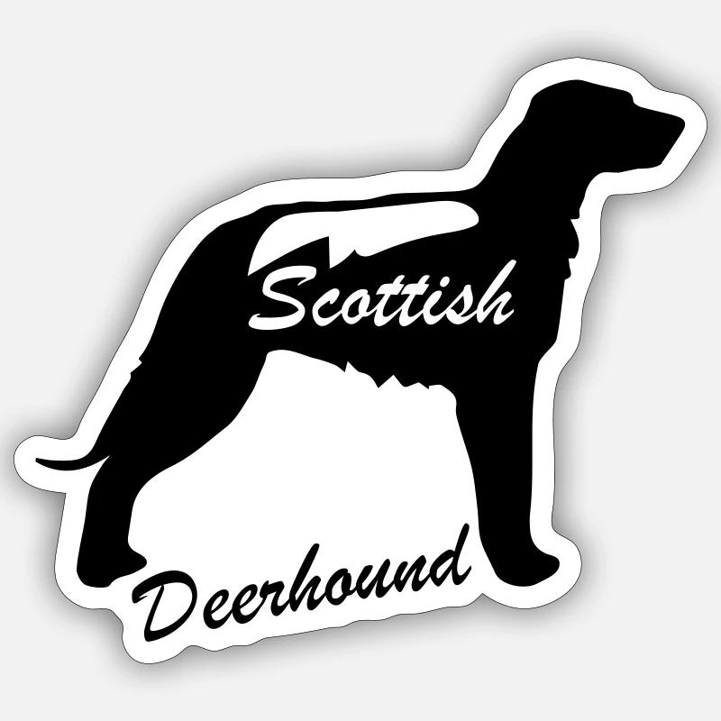 Deerhound Sticker Größe S (10 x 10 cm)