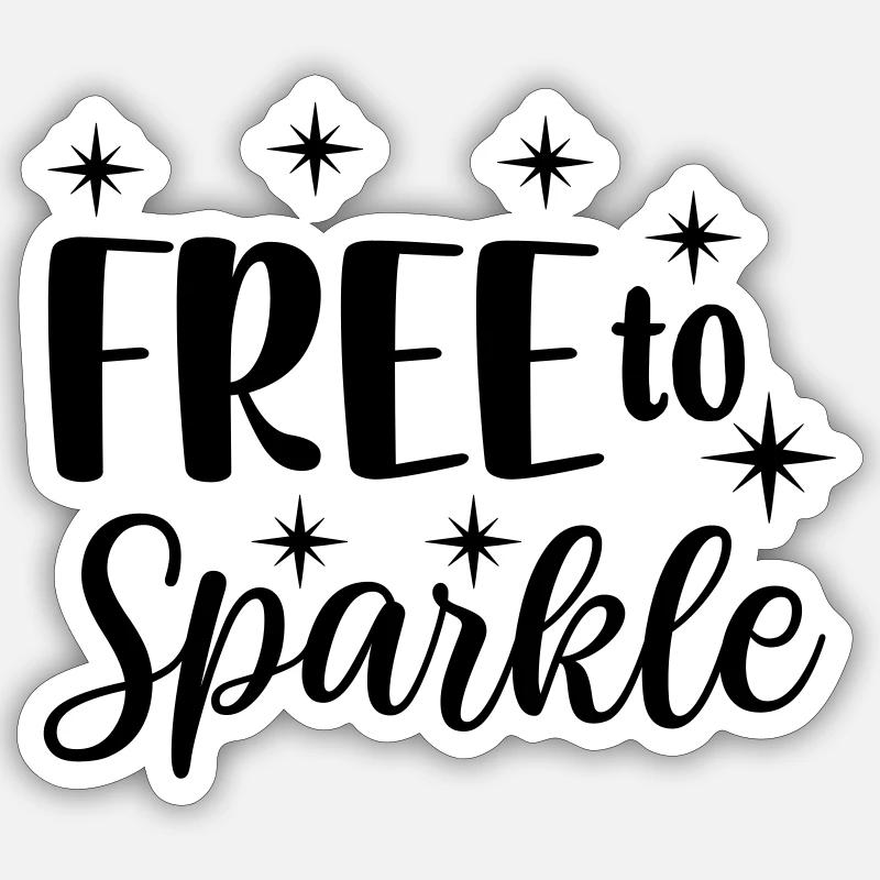 10 gratuits pour briller Sticker taille S (10 x 10 cm)