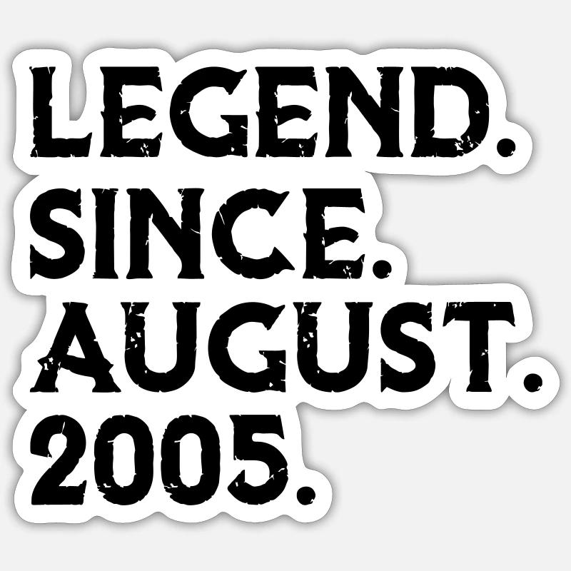 Legend August Sticker size S (10 x 10 cm)
