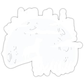 Australian Cattle Dog - Sticker size S (10 x 10 cm) - white matte - Front