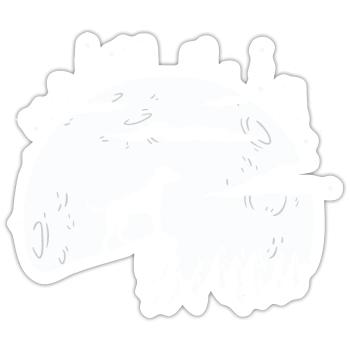 American Pit Bull Terrier - Sticker size S (10 x 10 cm) - white matte - Front