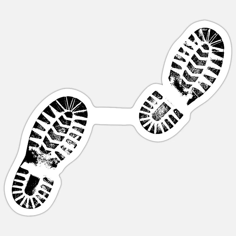 Imprimé de chaussure Sticker taille S (10 x 10 cm)