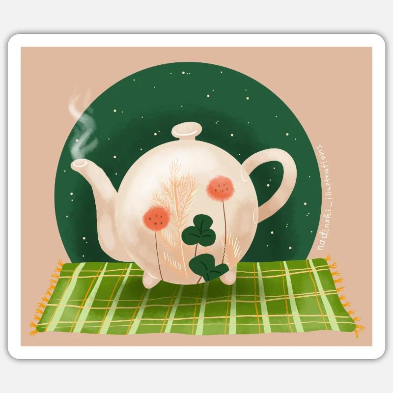Teapot Sticker size S (10 x 10 cm)