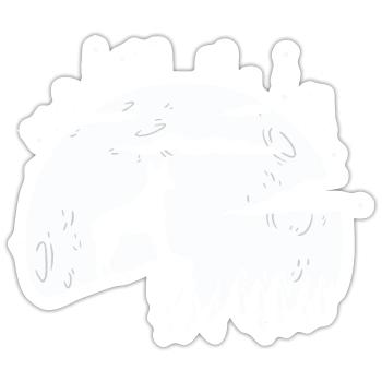 Australian Stumpy Tail Cattle Dog - Sticker Größe S (10 x 10 cm) - Mattweiß - Vorne