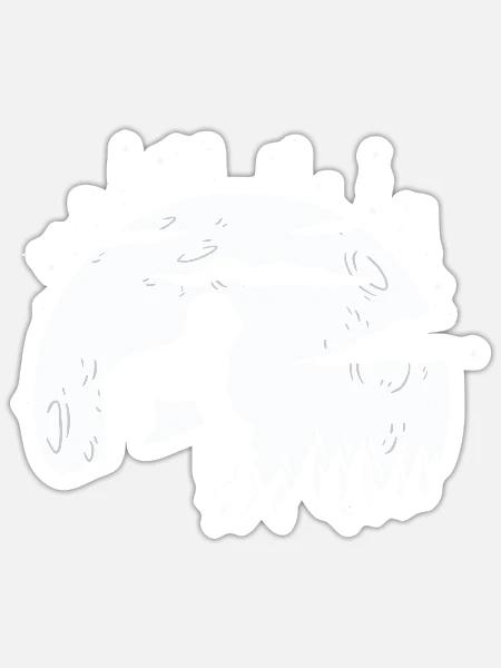  - Sticker size S (10 x 10 cm) - white matte