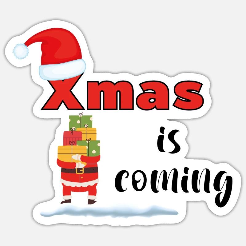 Funny Christmas graphics - Sticker size S (10 x 10 cm) - white matte