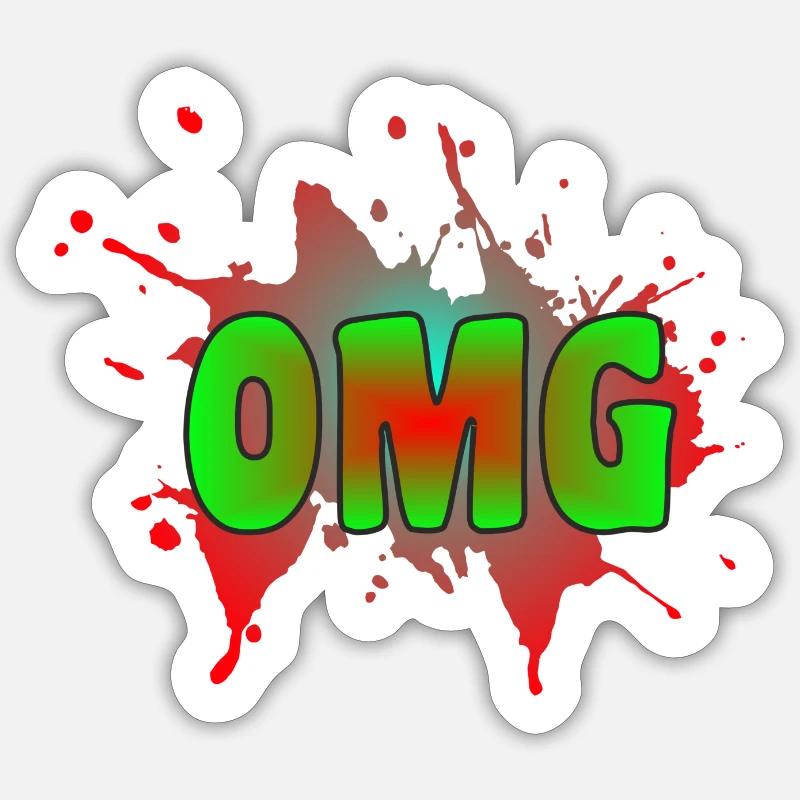 OMG Sticker Größe S (10 x 10 cm)
