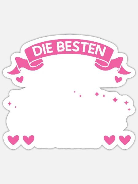  - Sticker Größe S (10 x 10 cm) - Mattweiß