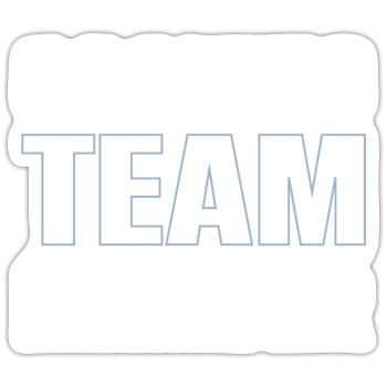 Cooking Team - Sticker size S (10 x 10 cm) - white matte - Front