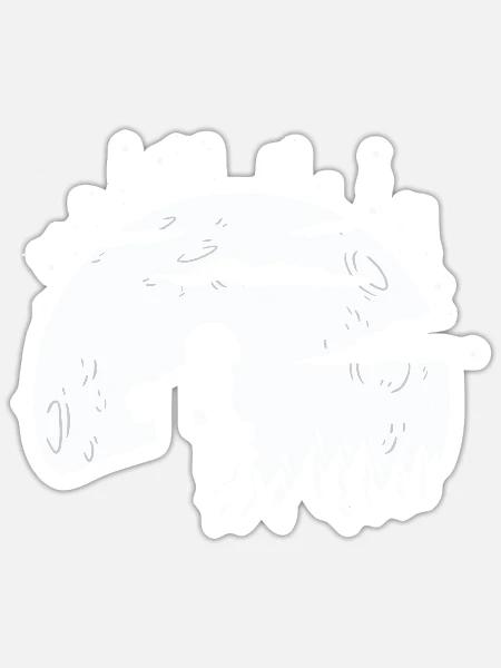  - Sticker size S (10 x 10 cm) - white matte