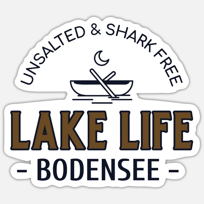 Lake Constance - Sticker size S (10 x 10 cm) - white matte