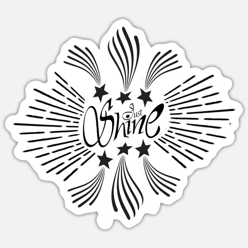 Shine Sticker size S (10 x 10 cm)