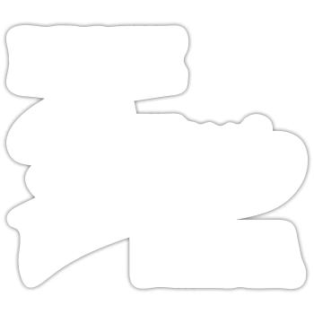 Bonus Mama Familie Stiefmama Geschenk - Sticker Größe S (10 x 10 cm) - Mattweiß - Vorne