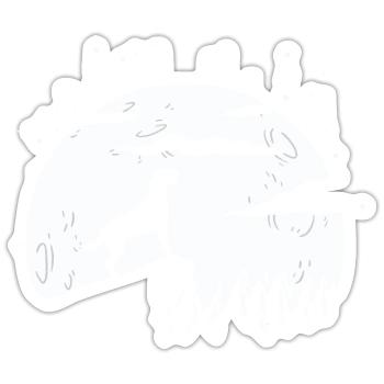Chesapeake Bay Retriever - Sticker Größe S (10 x 10 cm) - Mattweiß - Vorne
