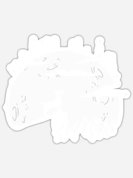 Chihuahua Geschenk - Sticker Größe S (10 x 10 cm) - Mattweiß