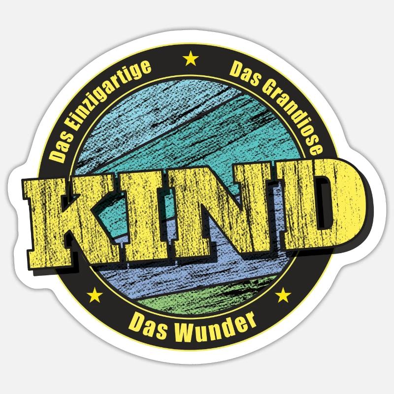 Das Kind, das Wunder - Sticker Größe S (10 x 10 cm) - Mattweiß
