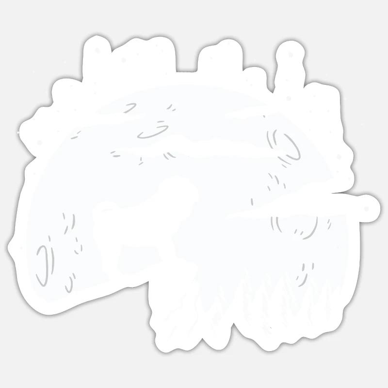 Shar Pei - Sticker size S (10 x 10 cm) - white matte