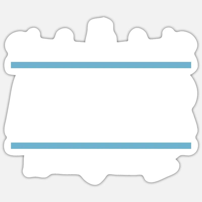 Arthur - Sticker taille S (10 x 10 cm) - blanc mat