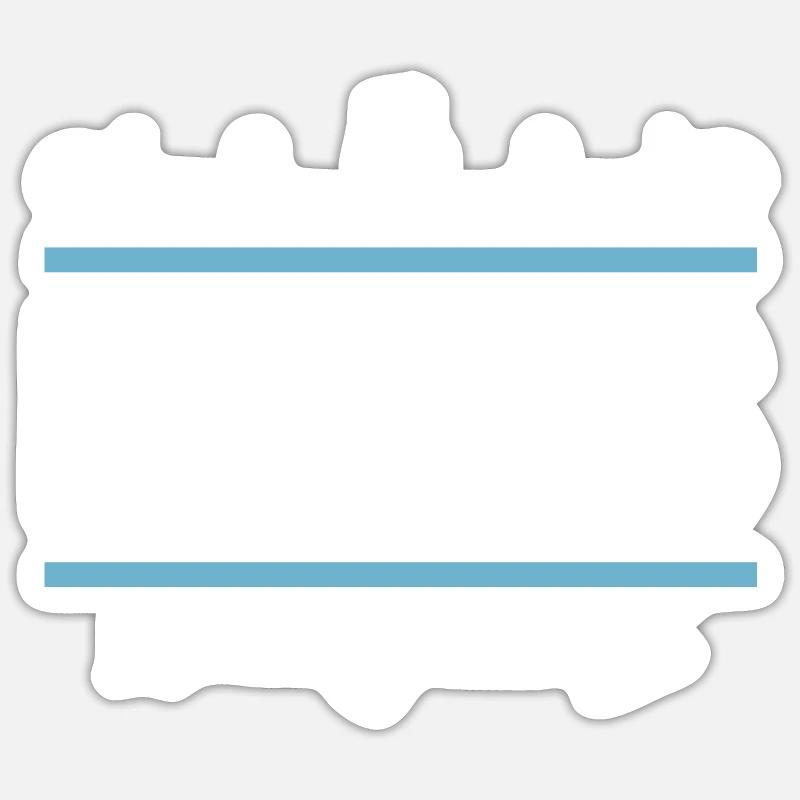 Jennifer - Sticker taille S (10 x 10 cm) - blanc mat