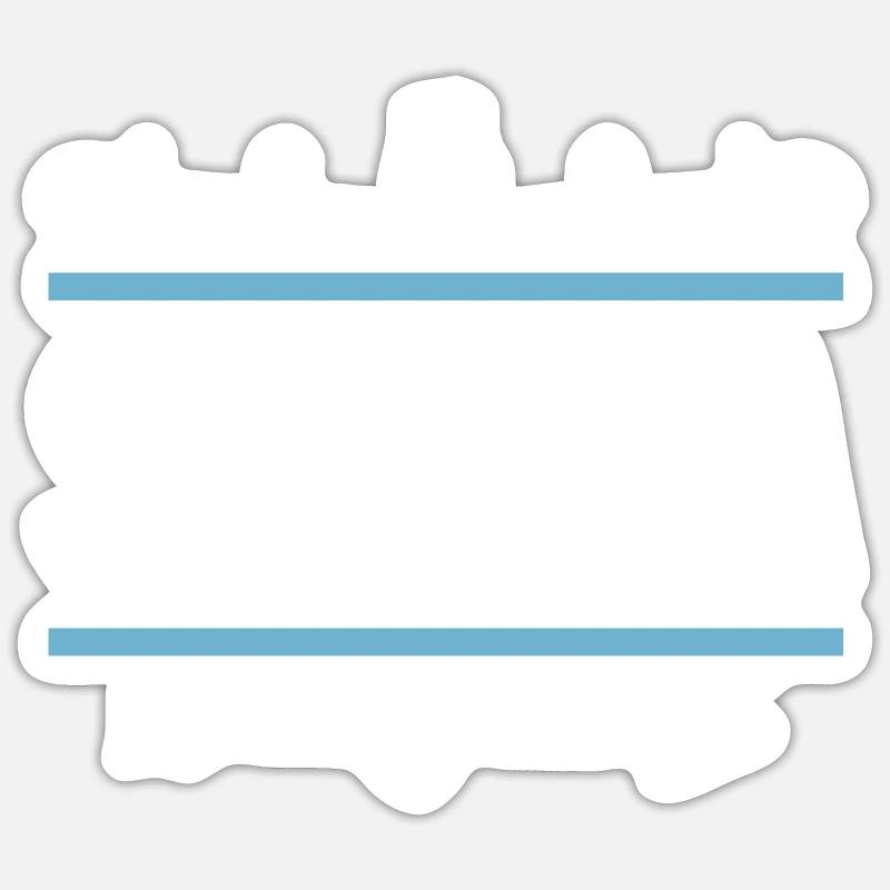 Jennifer - Sticker taille S (10 x 10 cm) - blanc mat